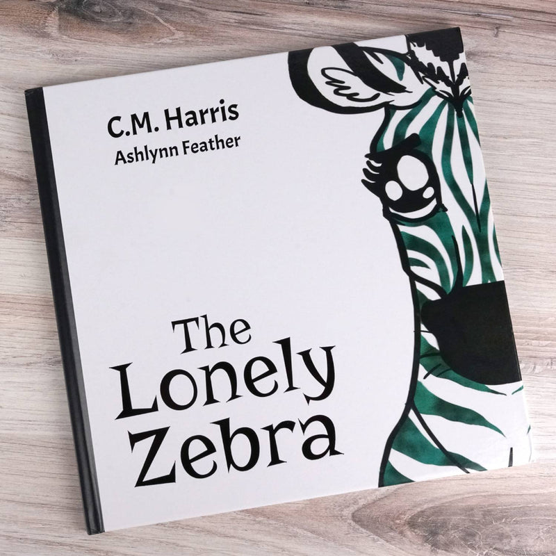 The Lonely Zebra Book by C.M. Harris - Aerial Shot of Book Cover